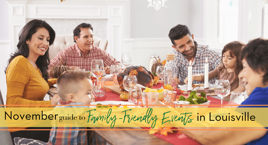 family gathered around Thanksgiving dinner